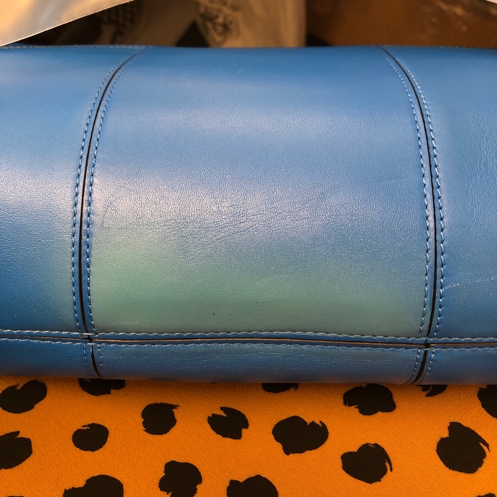 Tory Burch Blue Galleria Tote Bag